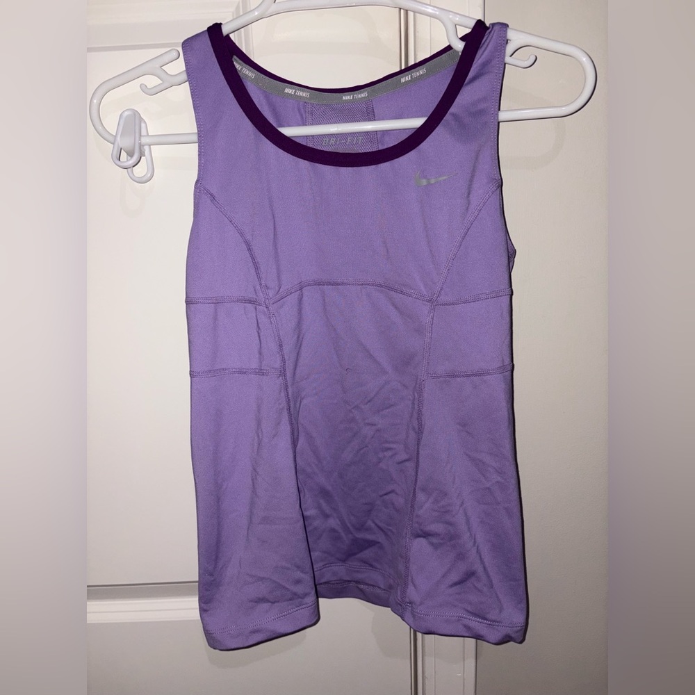 Nike Kids Purple Fitted Sleeveless Tank Top